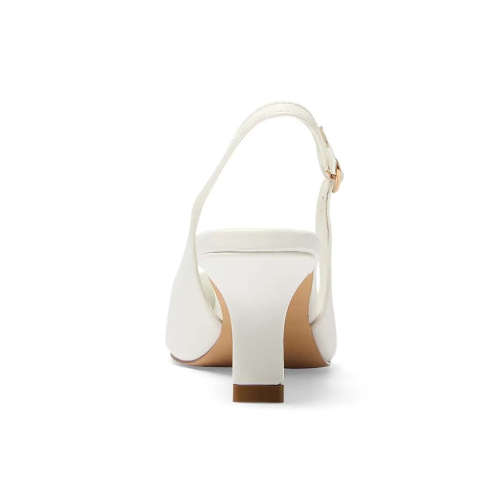 Abella Heel in White