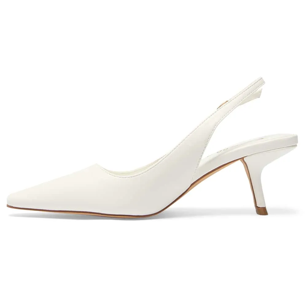 Abella Heel in White