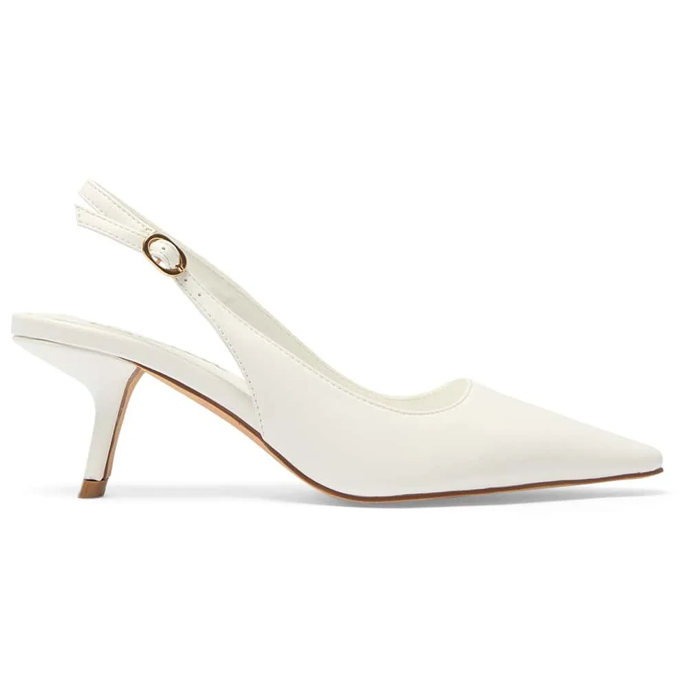 Abella Heel in White