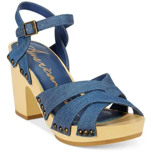 ACASSIDY Womens Criss-Cross Manmade Ankle Strap