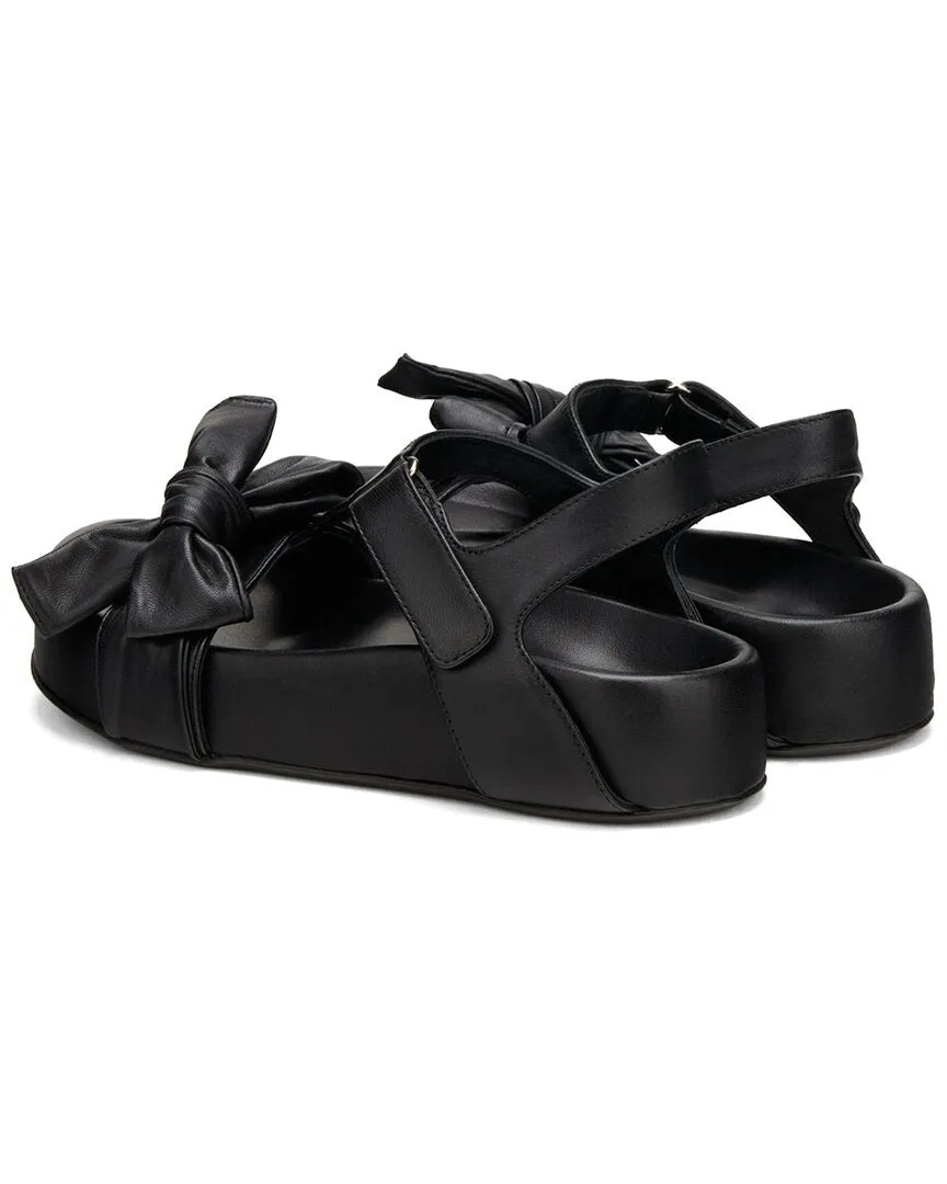 AGL Jane Ribbon Leather Sandal