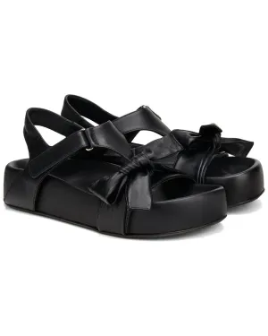 AGL Jane Ribbon Leather Sandal