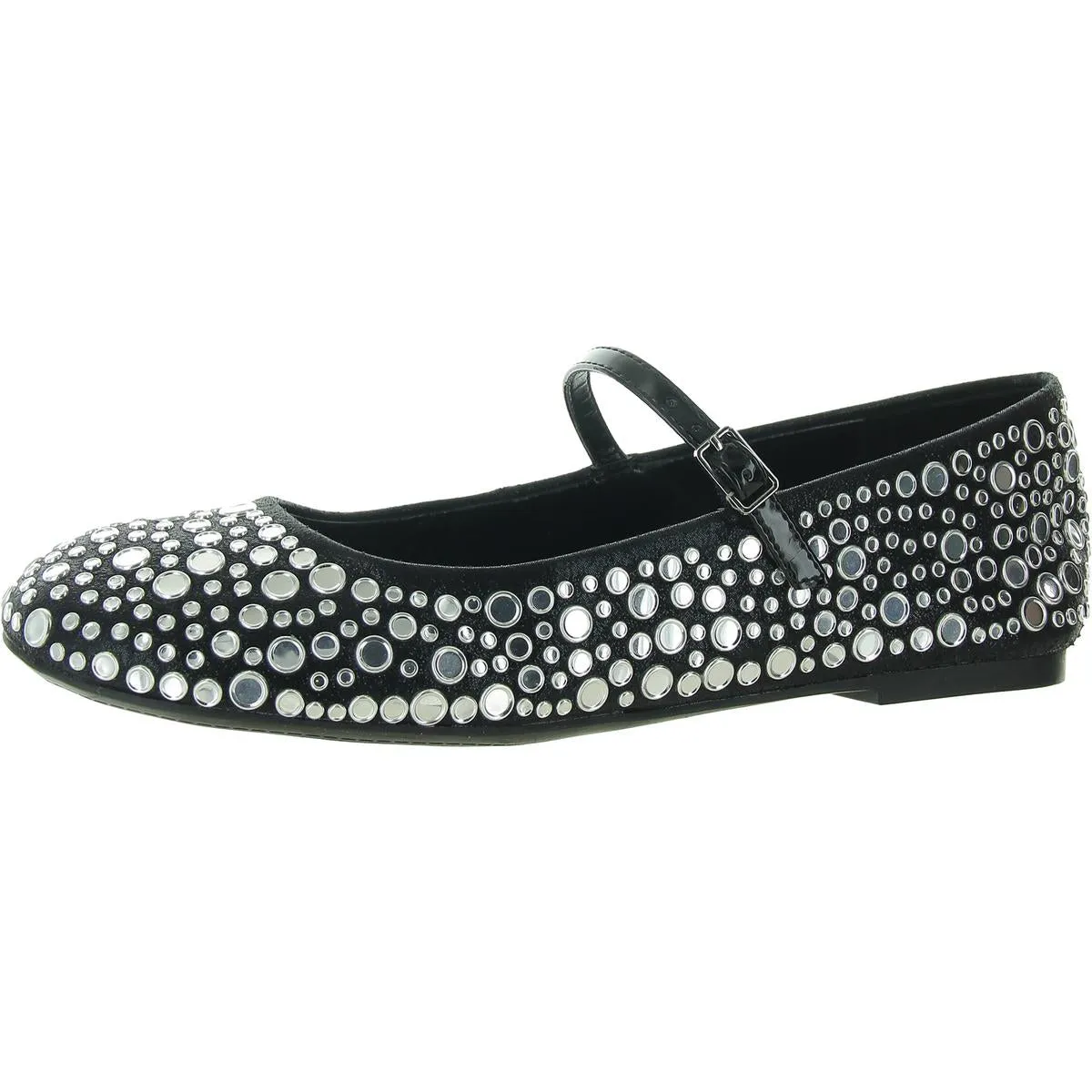 AILITHA Womens Embellished Man Made Mary Janes