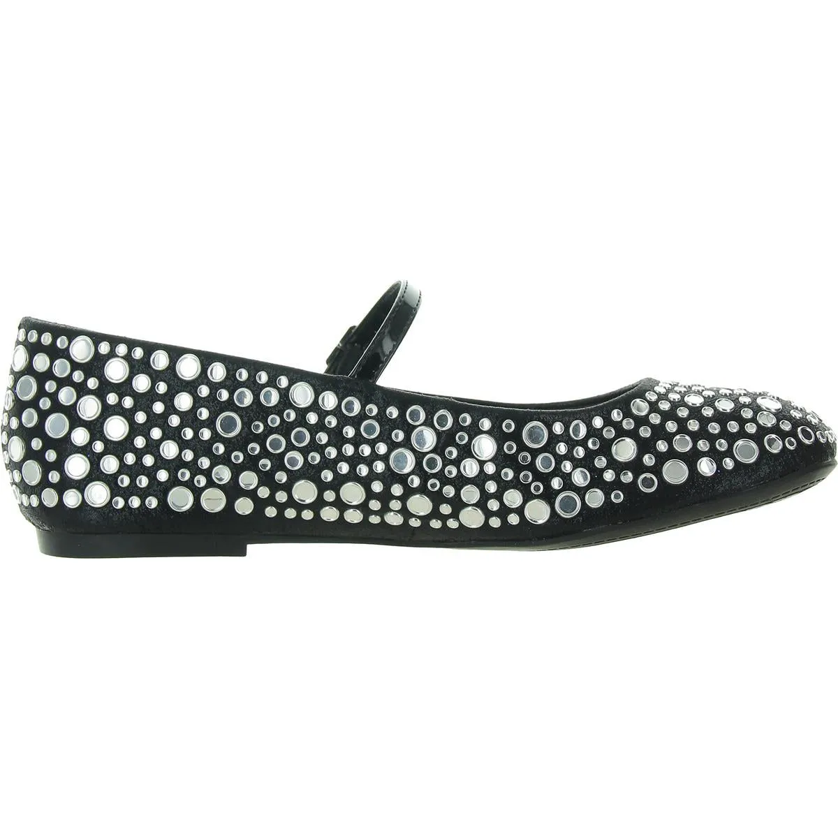 AILITHA Womens Embellished Man Made Mary Janes