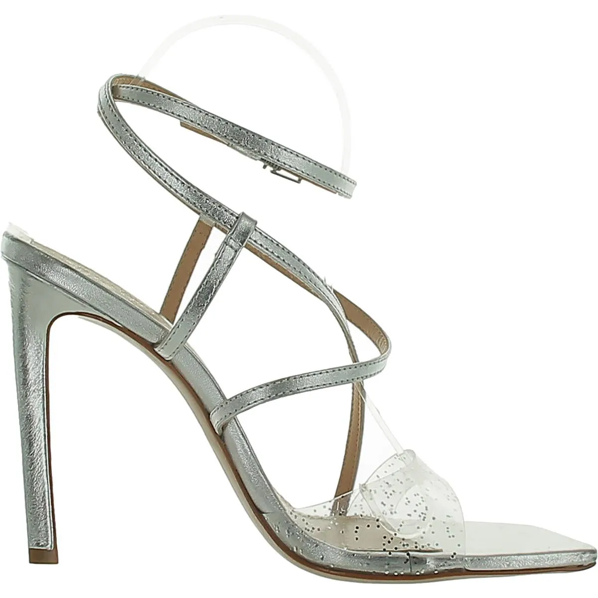 AISHA Womens Leather Square toe Heels