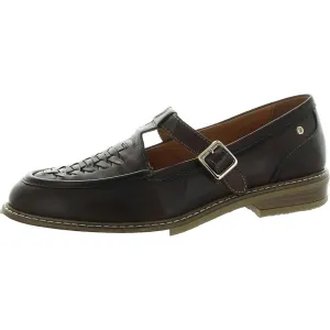 Aldaya W8J Womens Buckle Leather Loafers