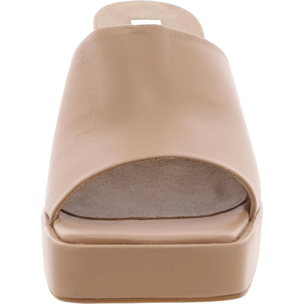 Alex Womens Solid Leather Block Heel