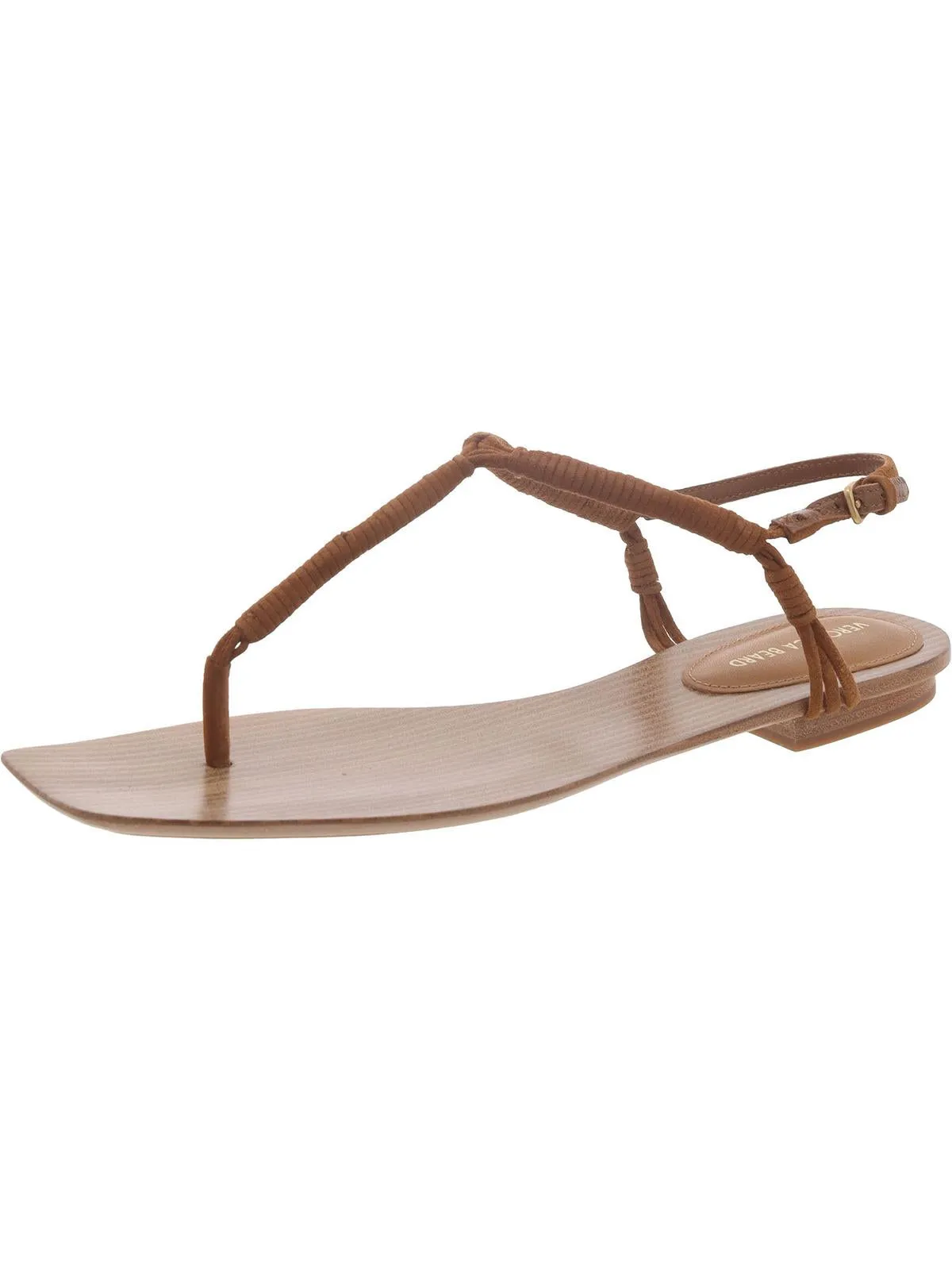 AMELIA Womens Leather Thong Flatform Sandals