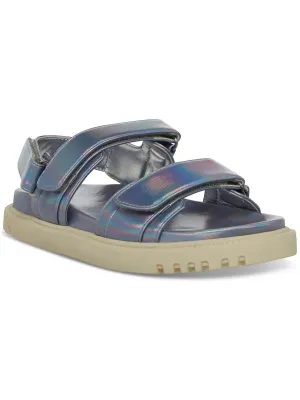 Ammore Womens Strappy Faux Leather Ankle Strap