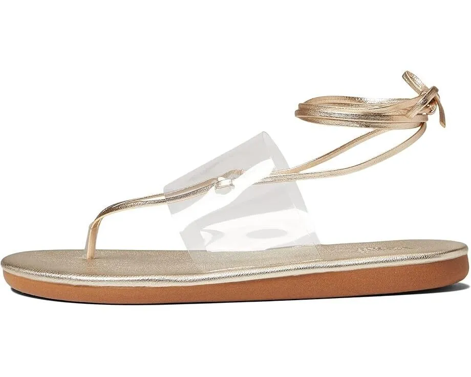 Ancient Greek Sandals Eygenia Women's Clear Platinum Wrap-Around Sandals KHD711