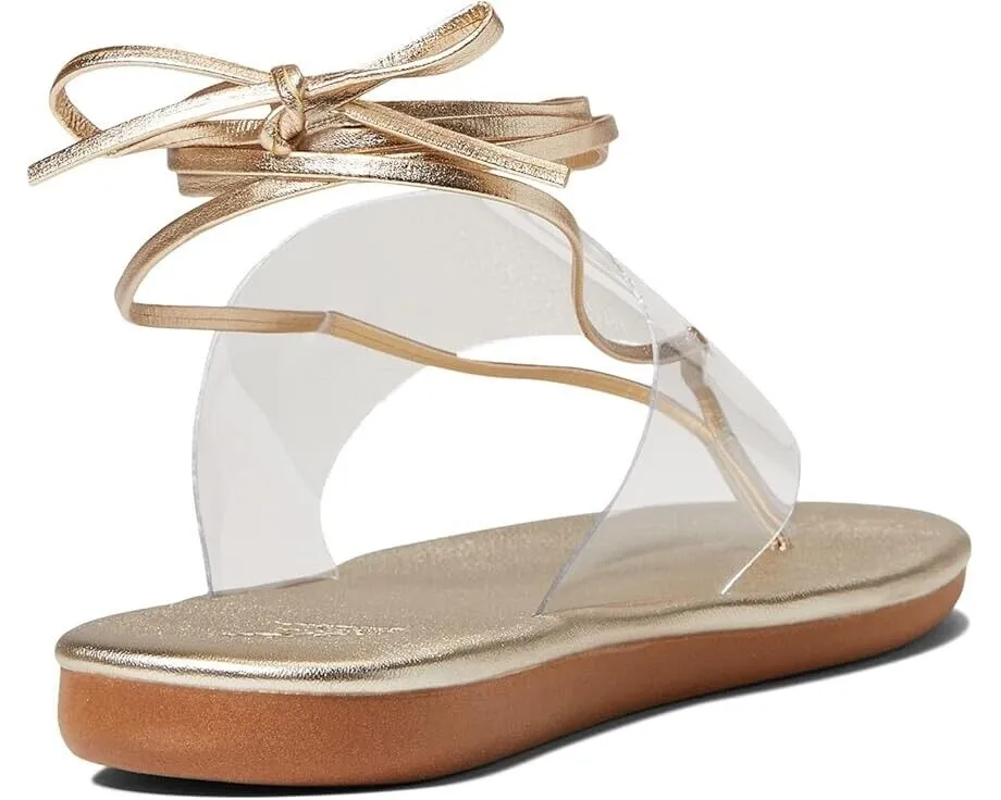 Ancient Greek Sandals Eygenia Women's Clear Platinum Wrap-Around Sandals KHD711