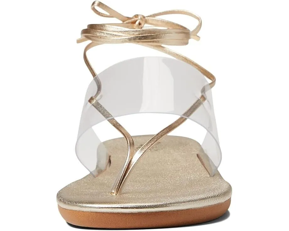 Ancient Greek Sandals Eygenia Women's Clear Platinum Wrap-Around Sandals KHD711