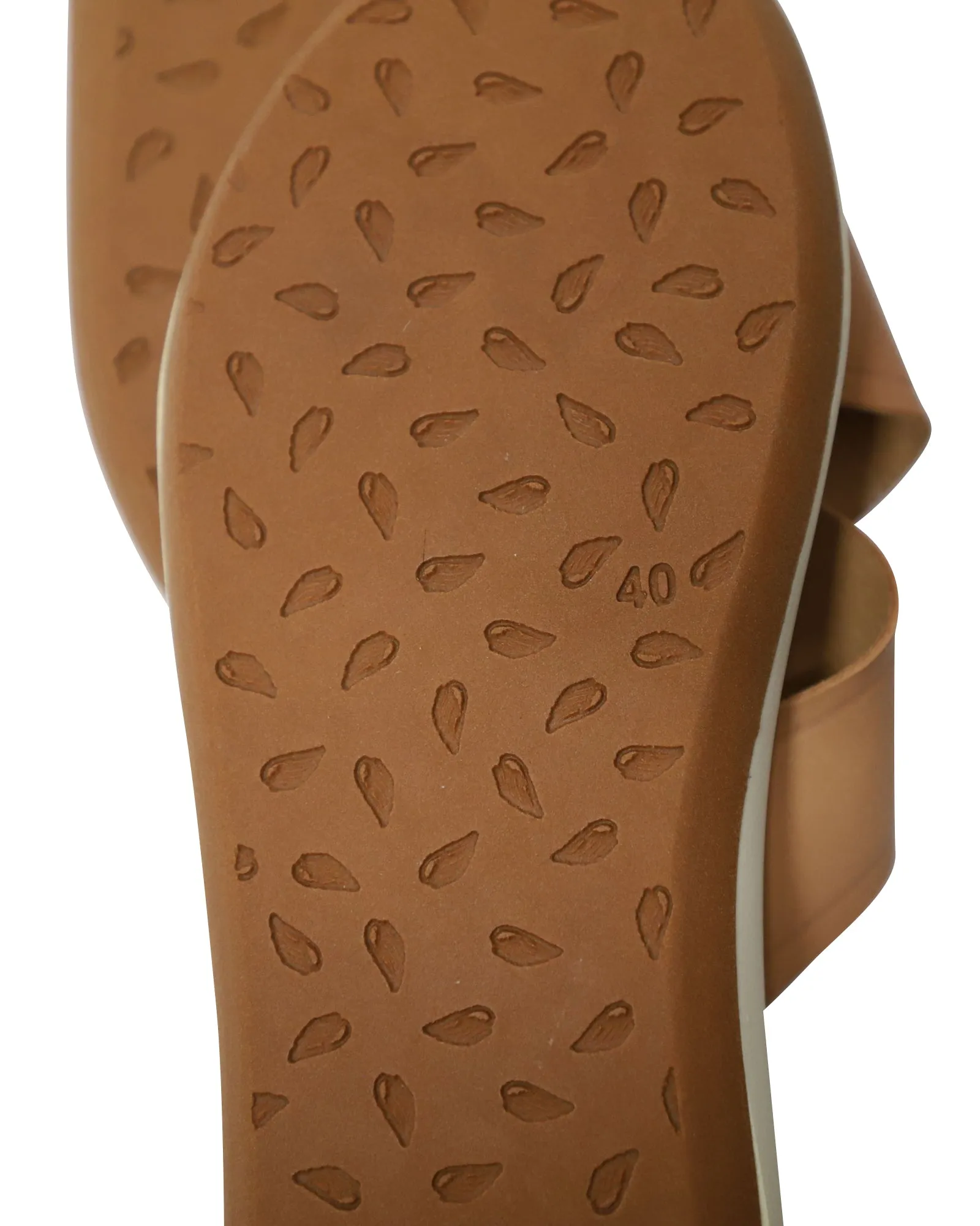 Ancient Greek Thais Comfort Slip-On Sandals in Brown Leather