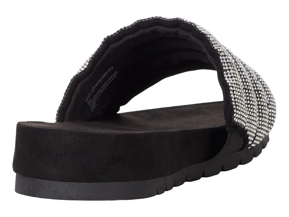 Anne Klein Gloria GLOR01f9-001 Slide Women's US 8.5 Black Slip On Sandals KHD808