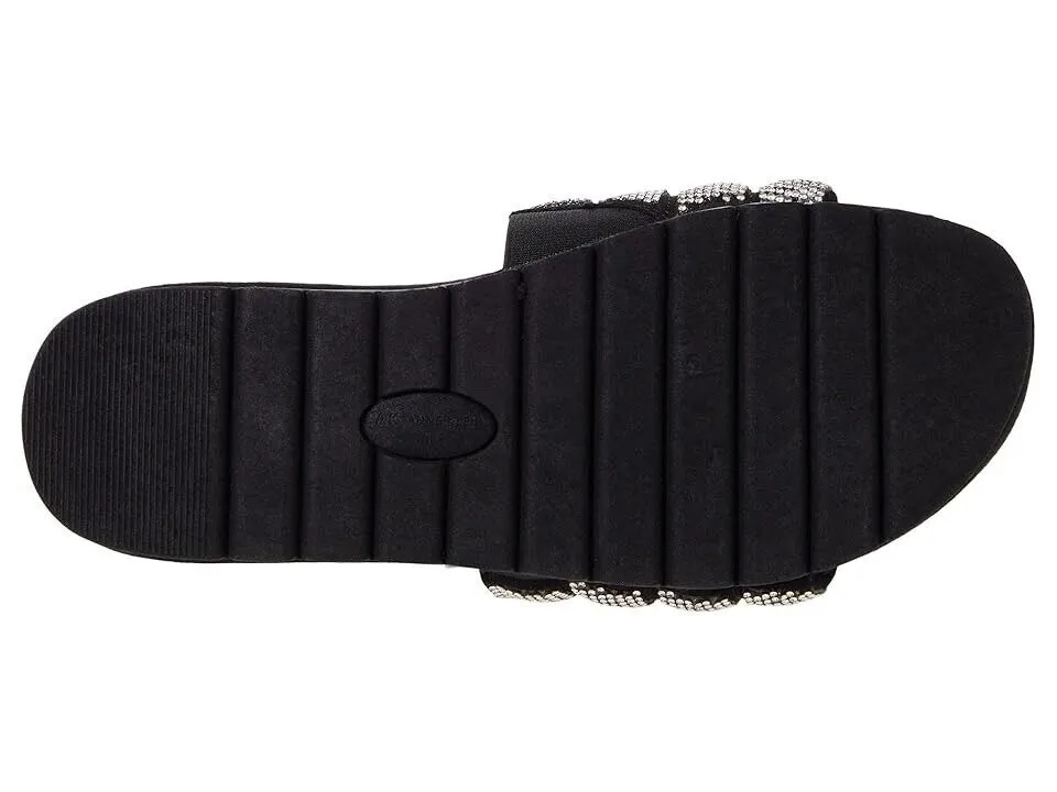 Anne Klein Gloria GLOR01f9-001 Slide Women's US 8.5 Black Slip On Sandals KHD808