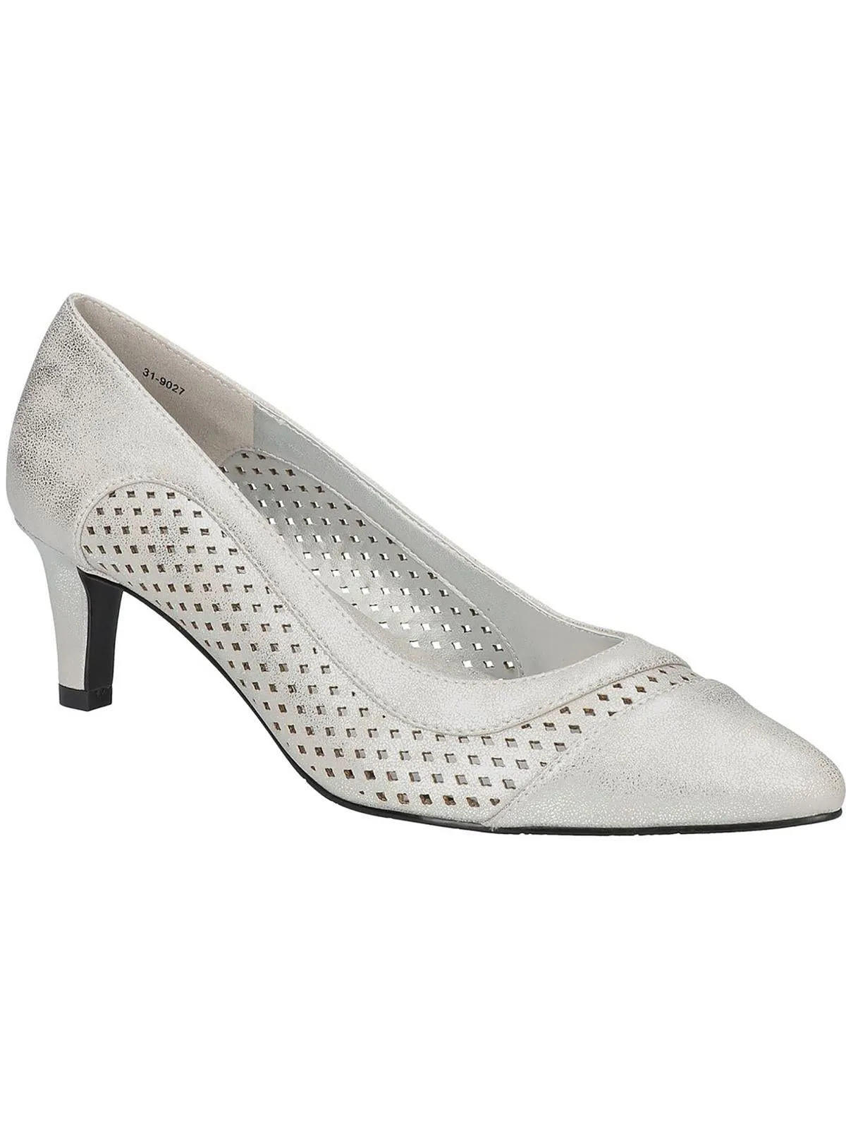 Ansen  Womens Faux Leather Pointed Toe Pumps