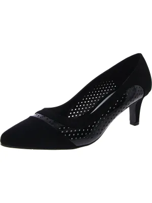 Ansen  Womens Faux Leather Pointed Toe Pumps