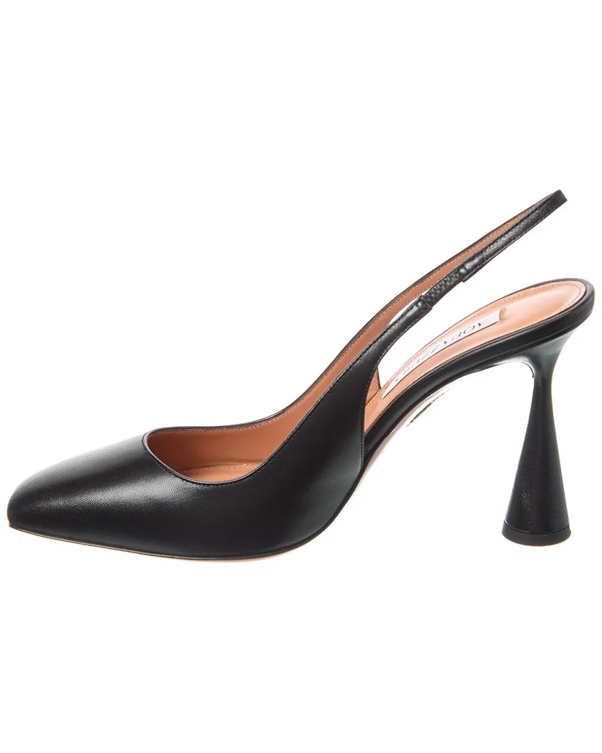 Aquazzura Amore 95 Leather Slingback Pump