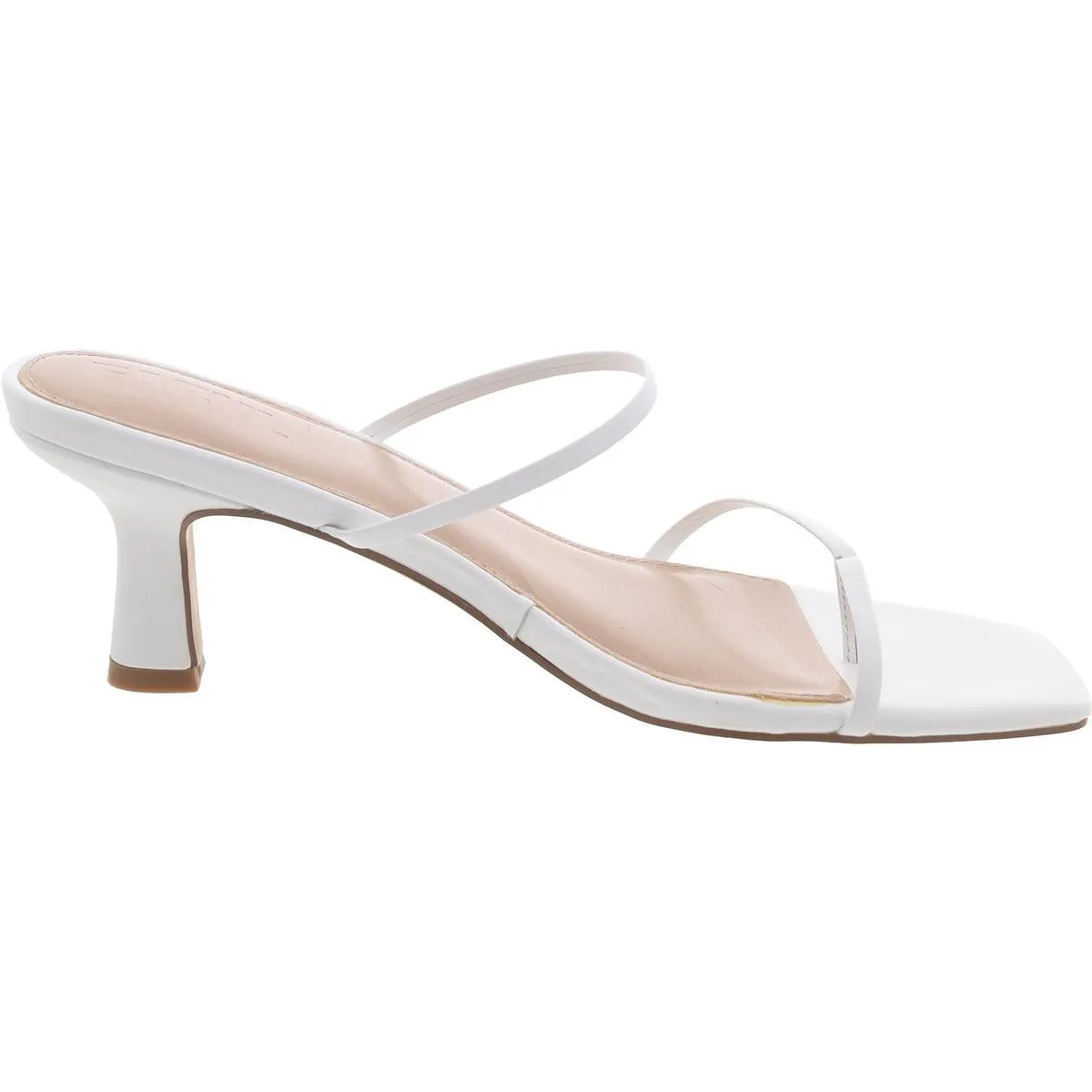 Aria Womens Leather Slip-On Slide Sandals