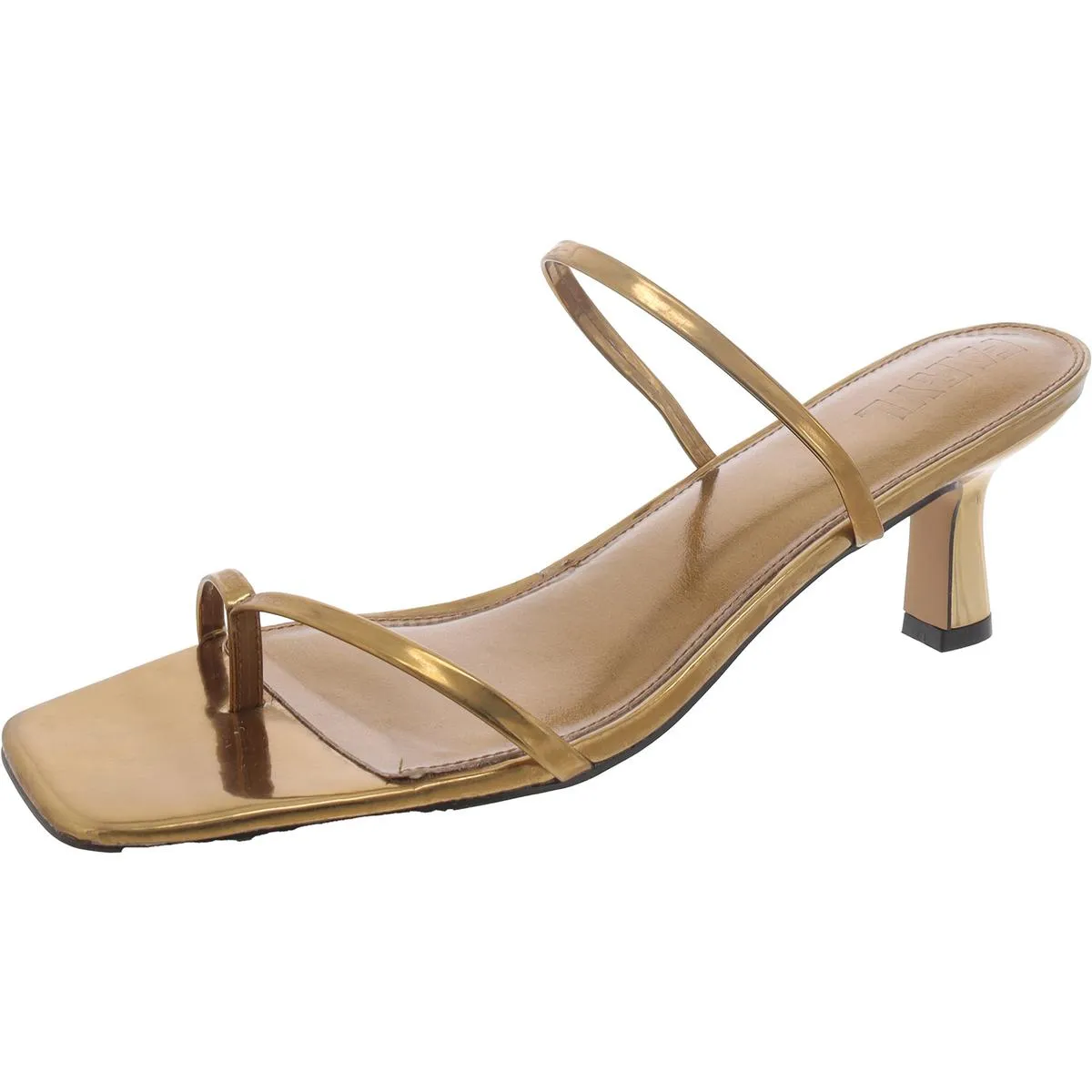 Aria Womens Leather Slip-On Slide Sandals