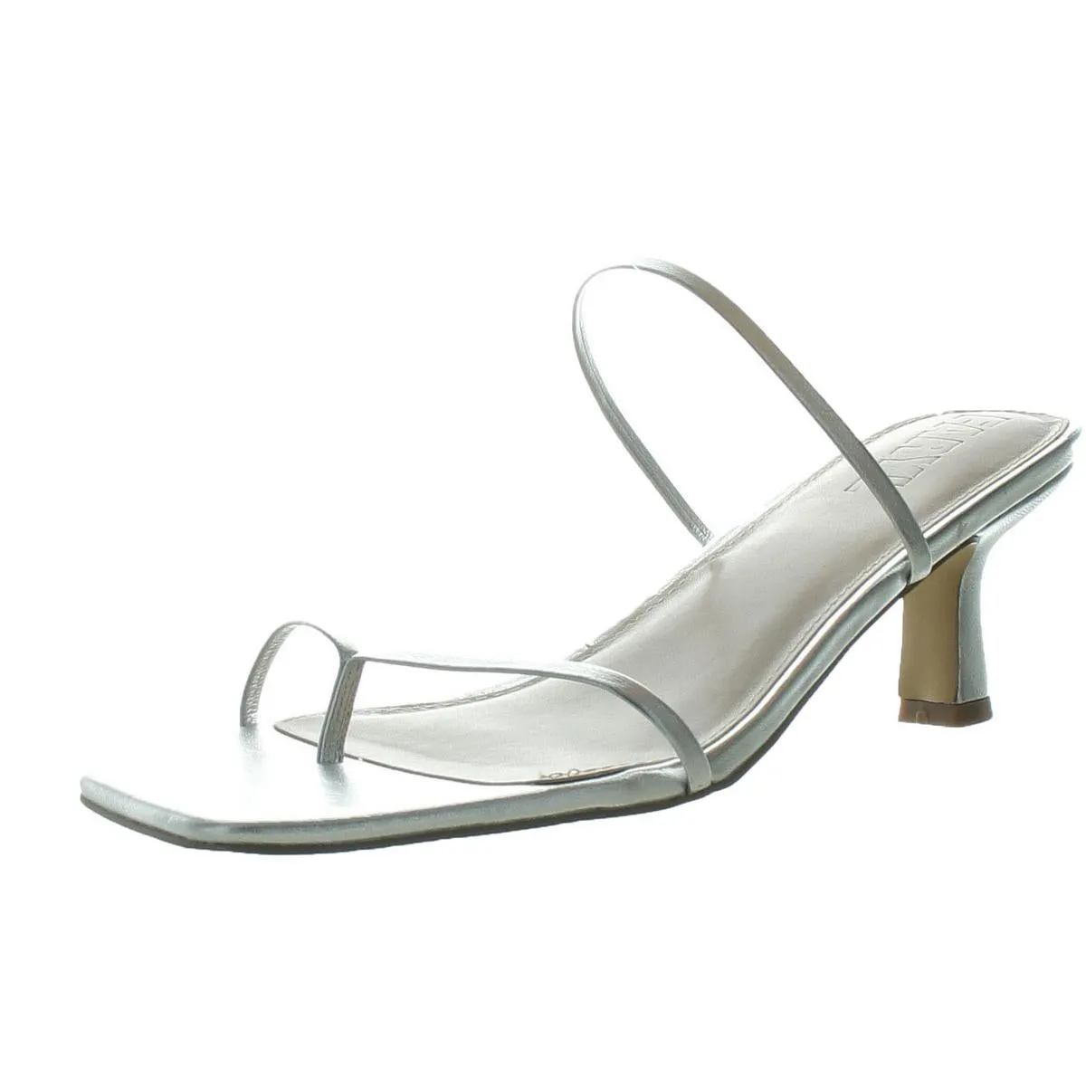 Aria Womens Leather Slip-On Slide Sandals