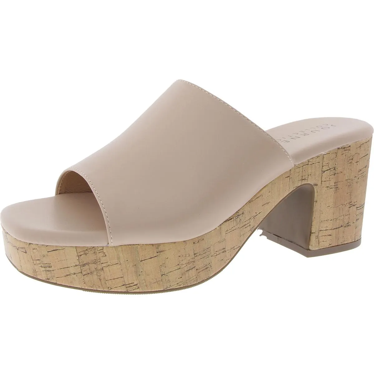 ASTTER Womens Faux Leather Open Toe Clogs