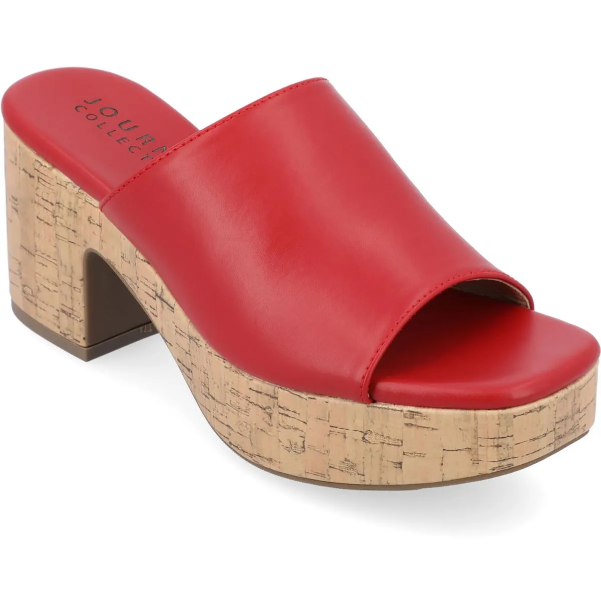 ASTTER Womens Faux Leather Open Toe Clogs