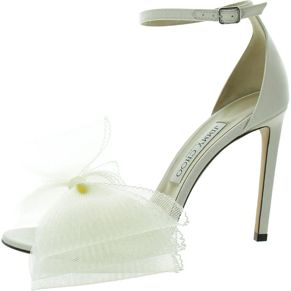 Aveline 100 Womens Bow Ankle Strap Heels