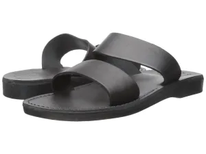 Aviv Rubber Slide In Black