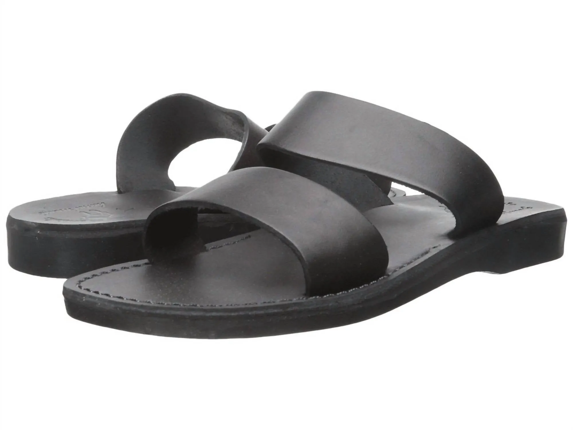 Aviv Rubber Slide In Black
