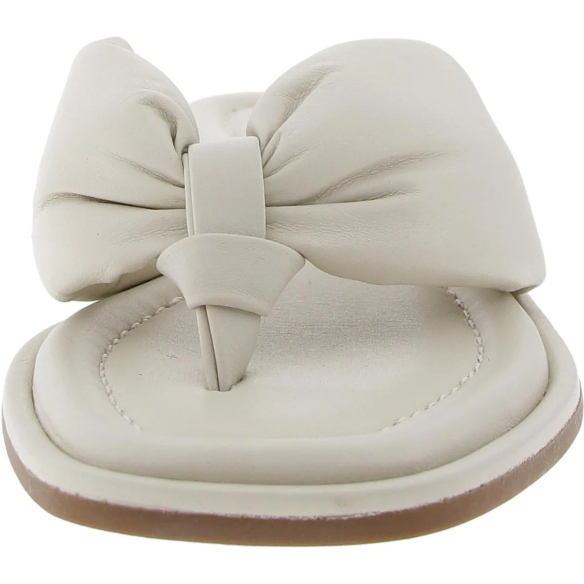Axe Womens Solid Leather Flip-Flops