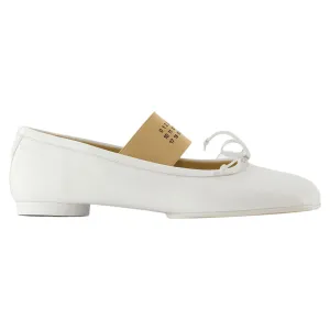 Ballerinas - MM6 Maison Margiela - Leather - White