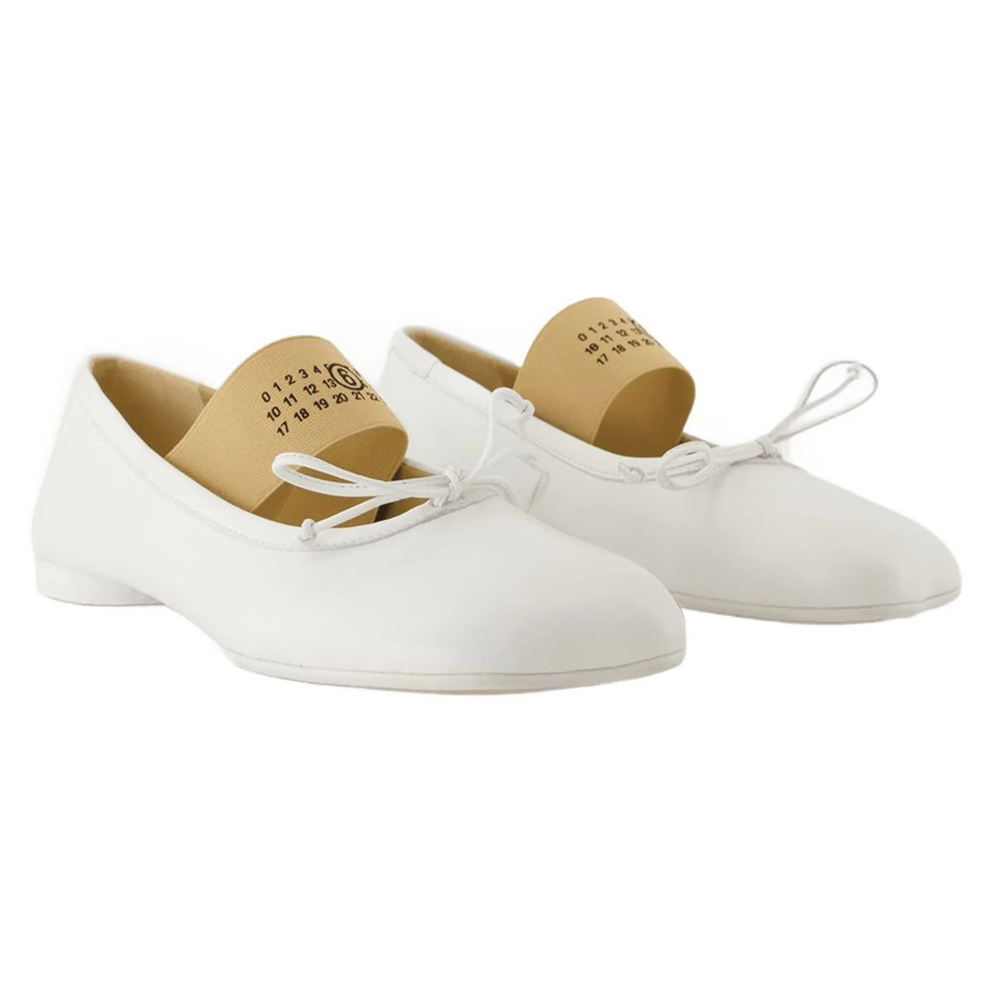 Ballerinas - MM6 Maison Margiela - Leather - White
