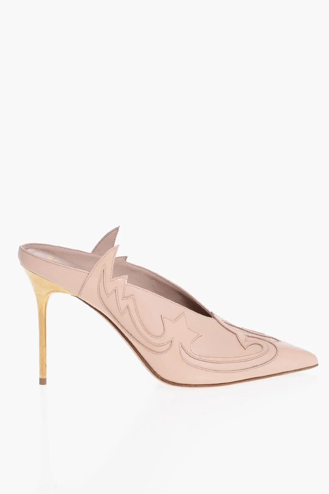 Balmain Patent Leather Pumps With Decorative Frill