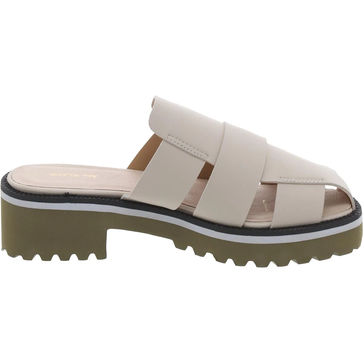 Banded Lugg Mule Womens Leather Mule Mule Sandals