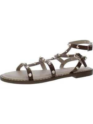 Bayridge Womens Faux Leather Strappy Sandals