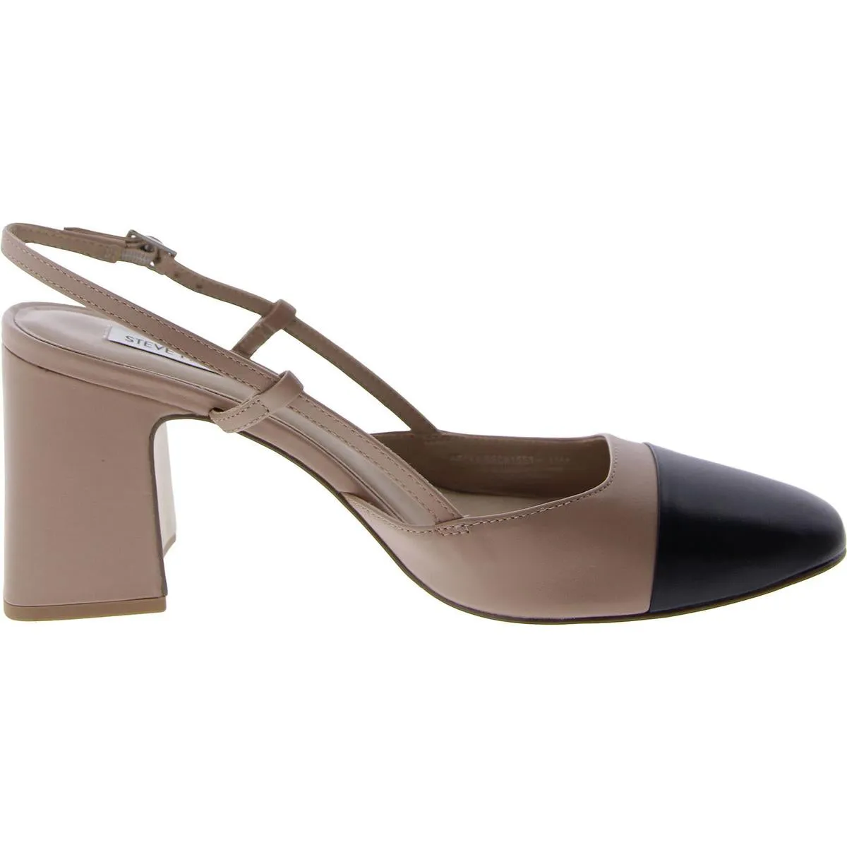 Becka Womens Colorblock Cap Toe Slingback Heels
