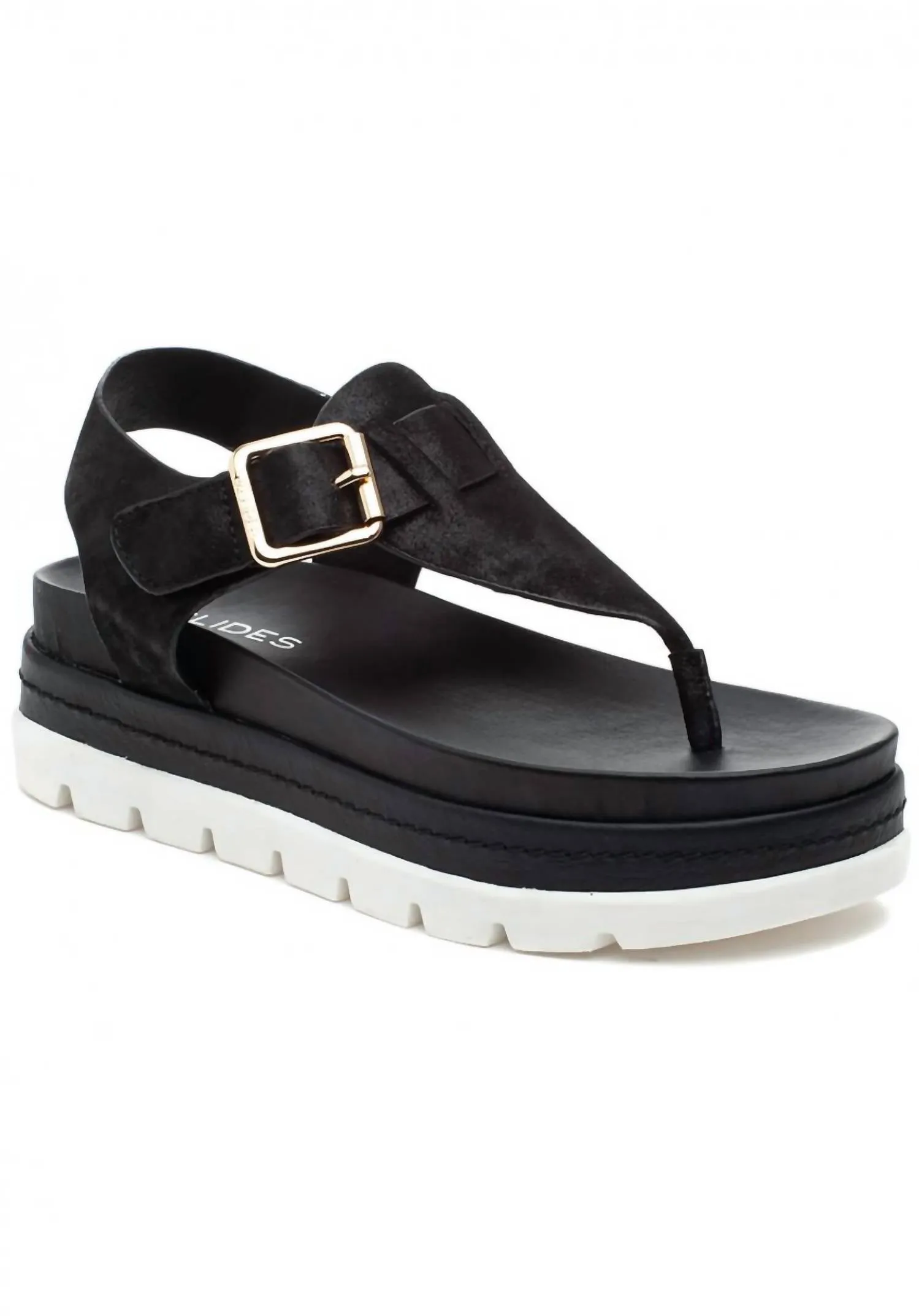 Becky Sandal In Black Leather