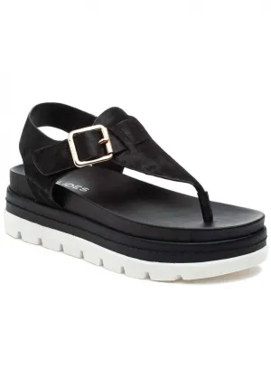 Becky Sandal In Black Leather