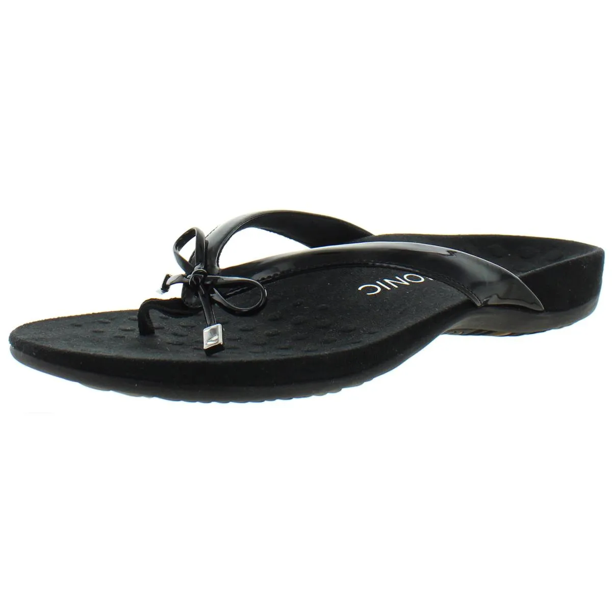 Bella II Womens Bow Orthaheel Slide Sandals