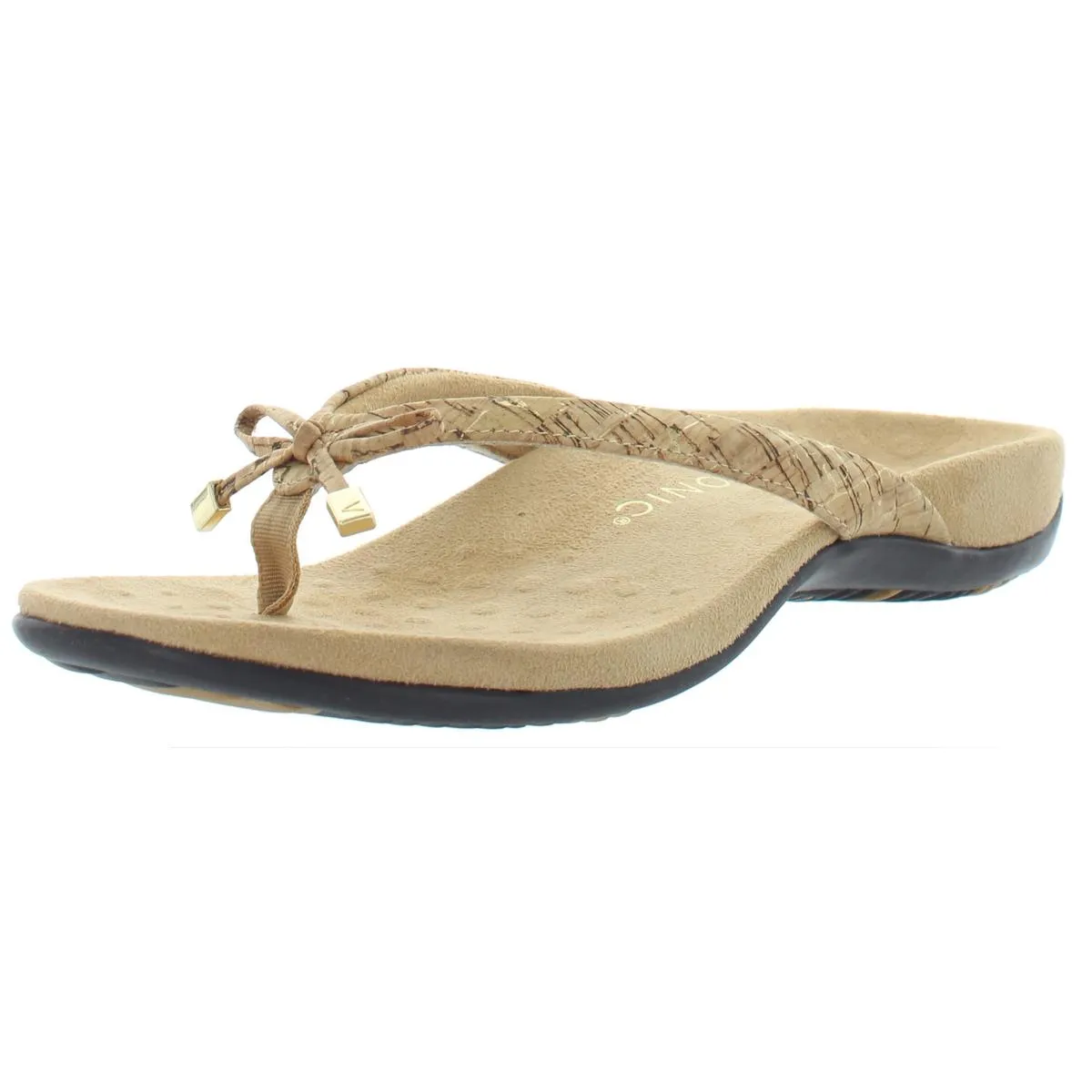 Bella II Womens Bow Orthaheel Slide Sandals