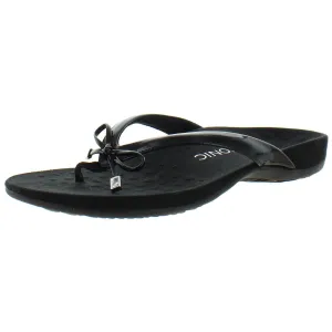 Bella II Womens Bow Orthaheel Slide Sandals