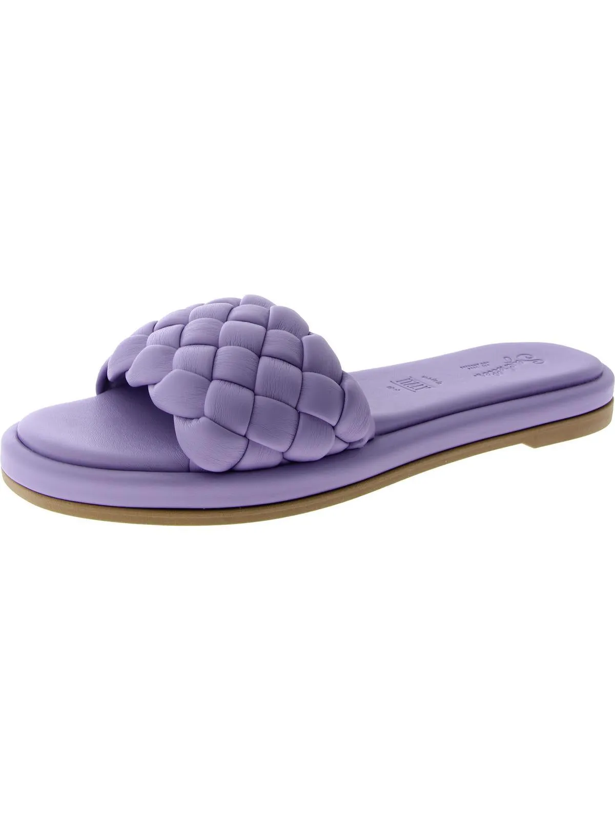 Bellissima Womens Woven Cushioned Footbed Flat Sandals