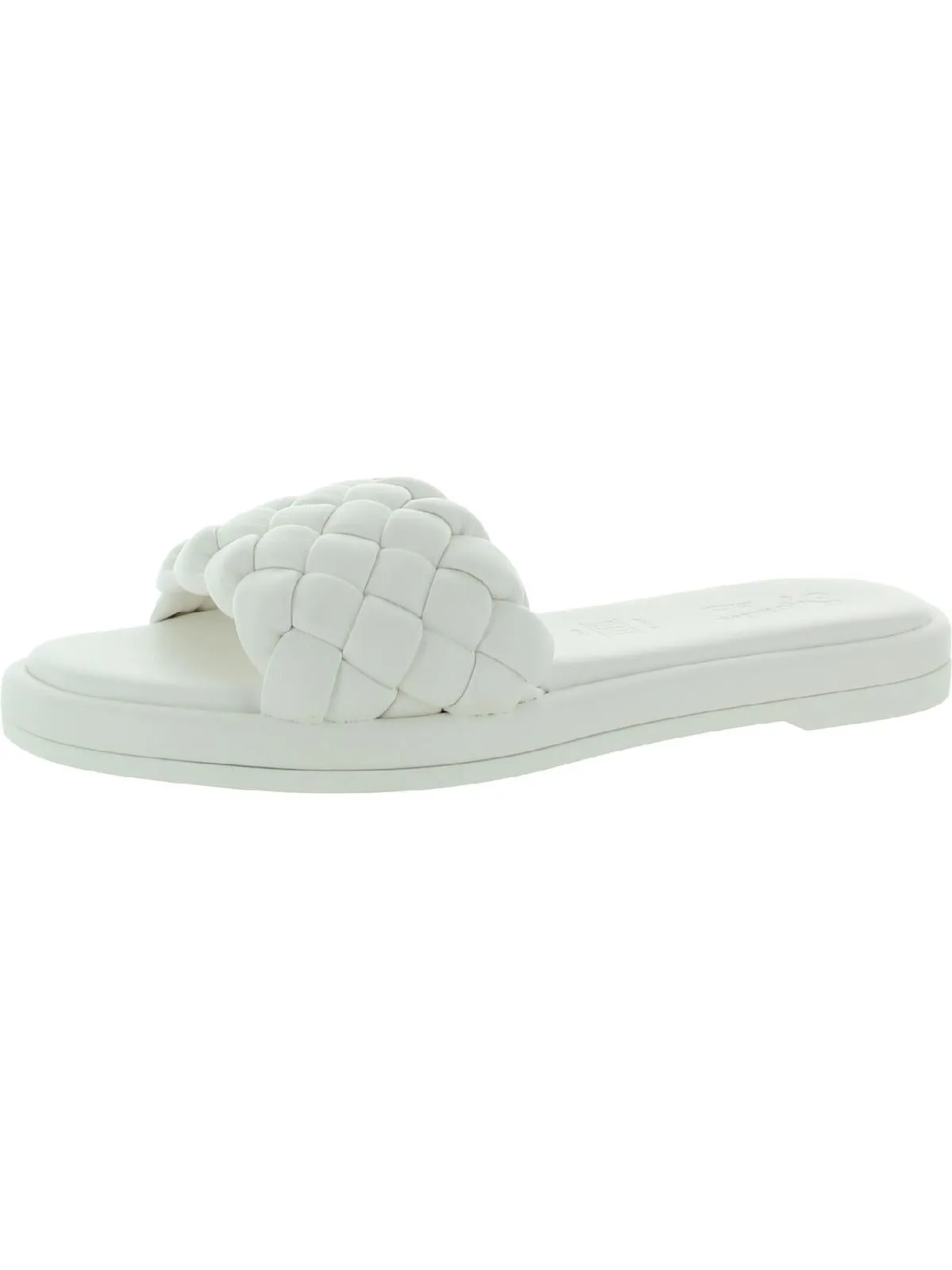 Bellissima Womens Woven Cushioned Footbed Flat Sandals