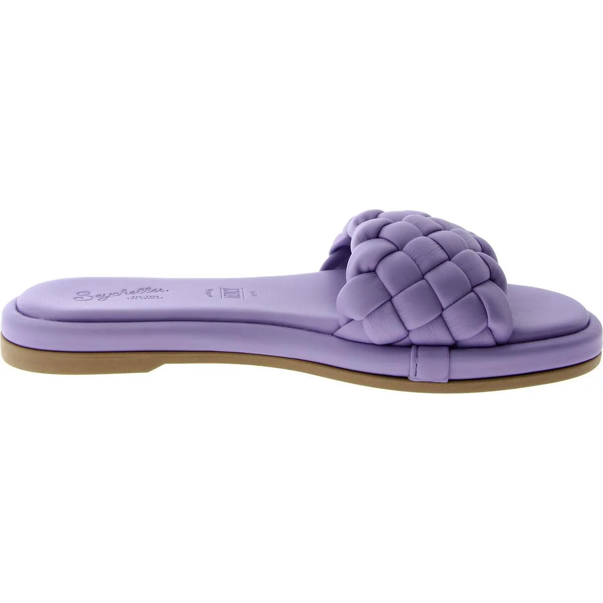 Bellissima Womens Woven Cushioned Footbed Flat Sandals