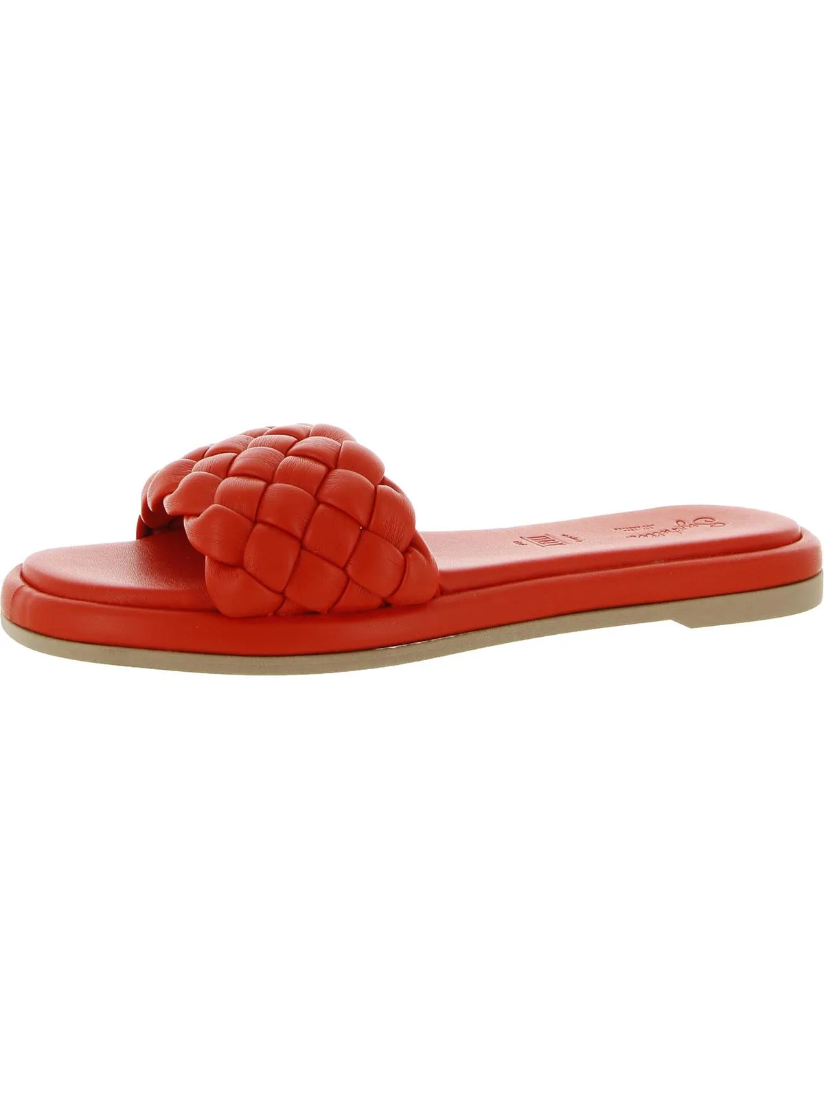 Bellissima Womens Woven Cushioned Footbed Flat Sandals