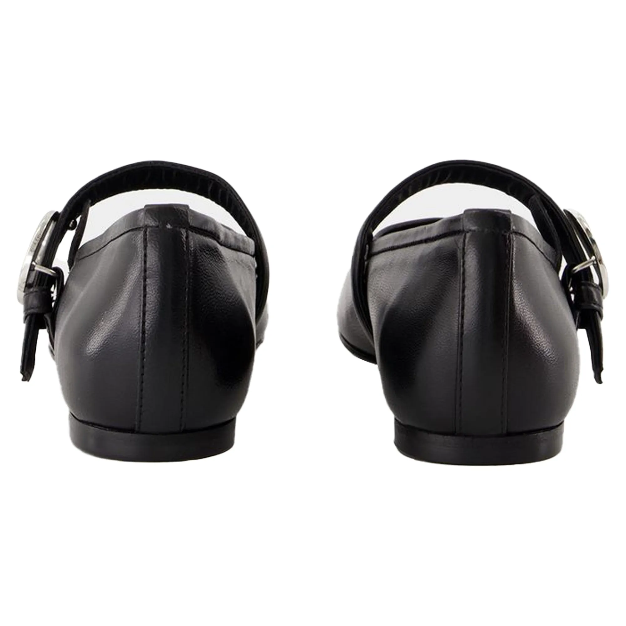 Belt ballerinas - Coperni - Leather - Black