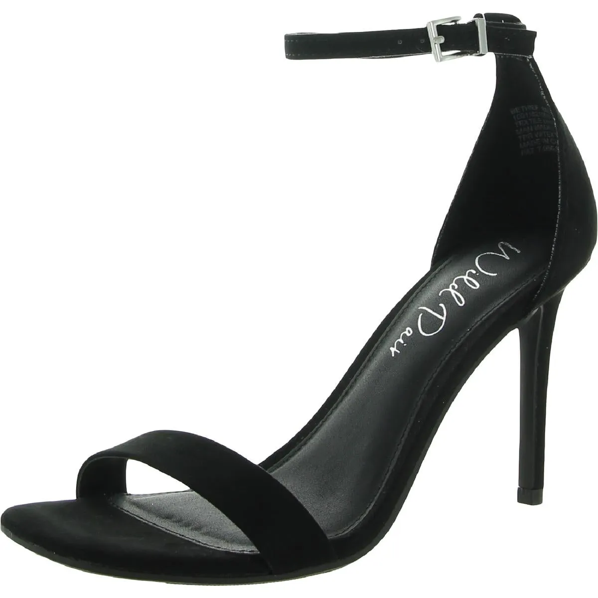 Bethie Womens Faux Suede Square Toe Heels