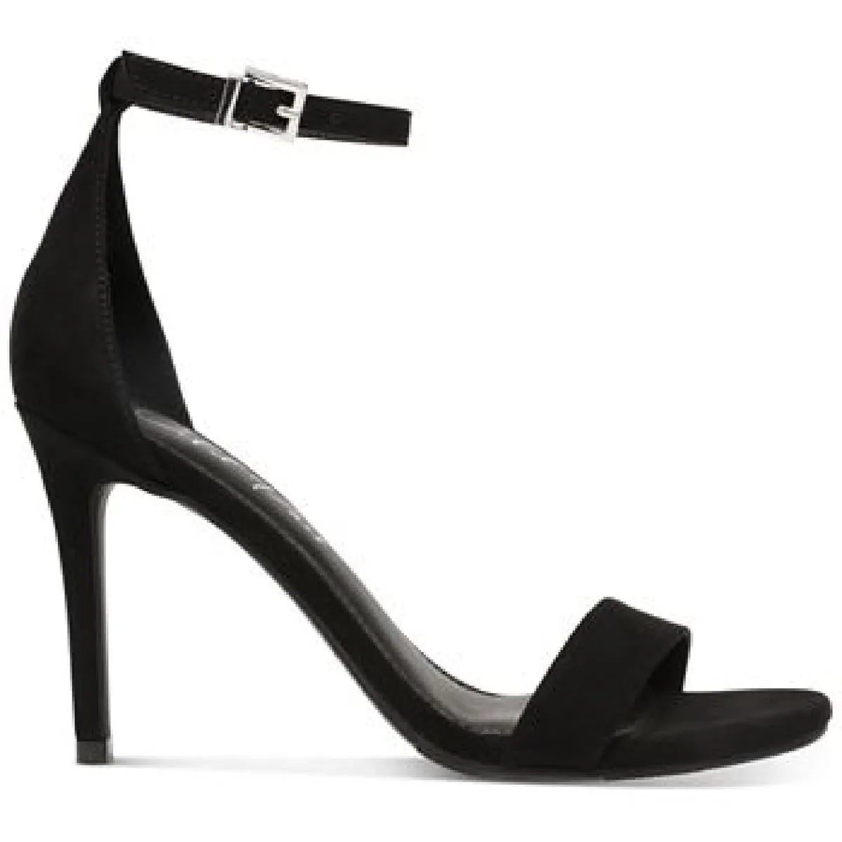 Bethie Womens Faux Suede Square Toe Heels