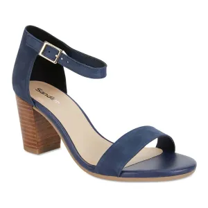 Beyond Heel in Navy Suede